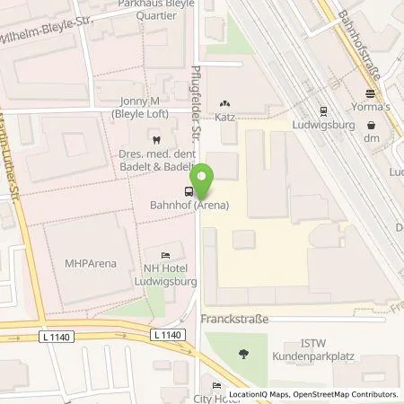 Standortübersicht der Tankstelle SWLB Mobilität GmbH in 71636 Ludwigsburg