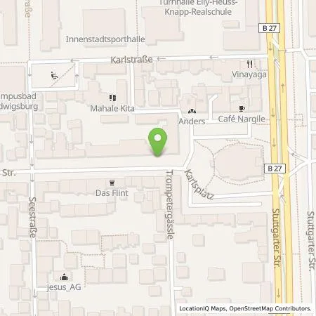 Standortübersicht der Tankstelle SWLB Mobilität GmbH in 71638 Ludwigsburg