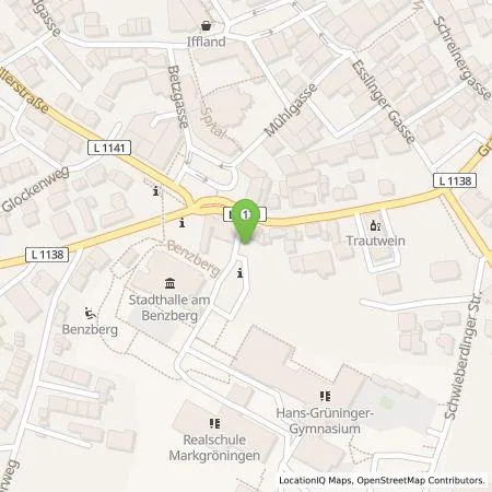 Standortübersicht der Tankstelle SWLB Mobilität GmbH in 71706 Markgrönningen