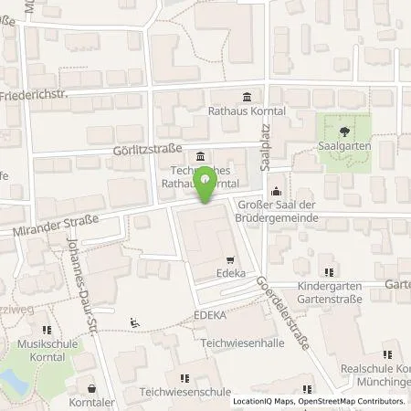 Standortübersicht der Tankstelle SWLB Mobilität GmbH in 70825 Korntal-Münchingen