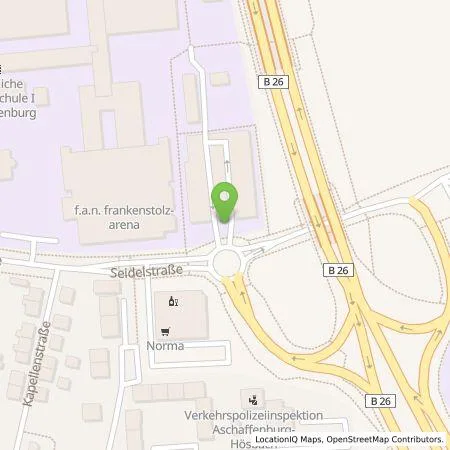 Standortübersicht der Tankstelle Stadtwerke Aschaffenburg in 63741 Aschaffenburg