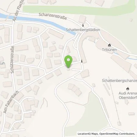 Standortübersicht der Tankstelle Energieversorgung Oberstdorf GmbH in 87561 Oberstdorf