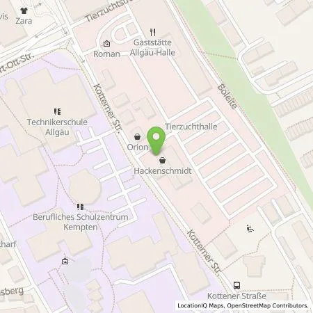 Standortübersicht der Tankstelle Allgäuer Überlandwerk GmbH in 87435 Kempten
