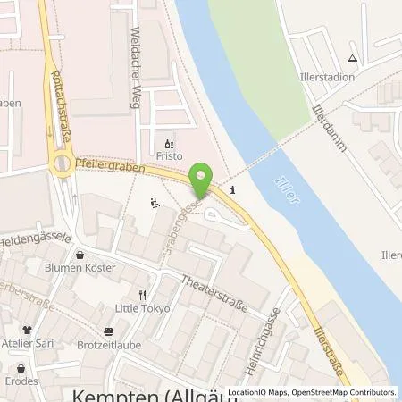 Standortübersicht der Tankstelle Allgäuer Überlandwerk GmbH in 87435 Kempten