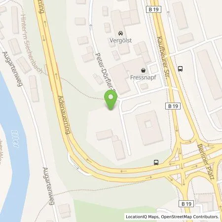 Standortübersicht der Tankstelle Allgäuer Überlandwerk GmbH in 87437 Kempten (Allgäu)