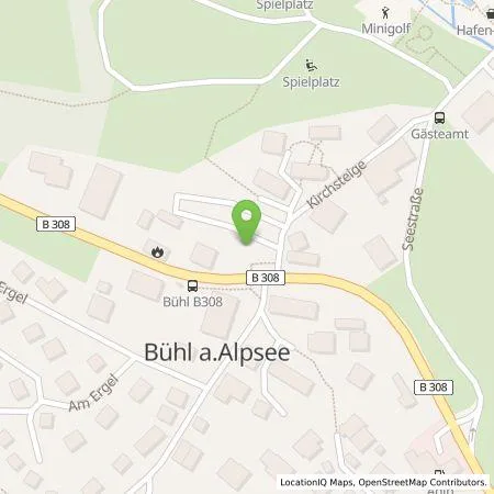 Standortübersicht der Tankstelle Allgäuer Überlandwerk GmbH in 87509 Immenstadt