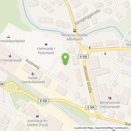 Standortübersicht der Tankstelle Allgäuer Überlandwerk GmbH in 87509 Immenstadt im Allgäu