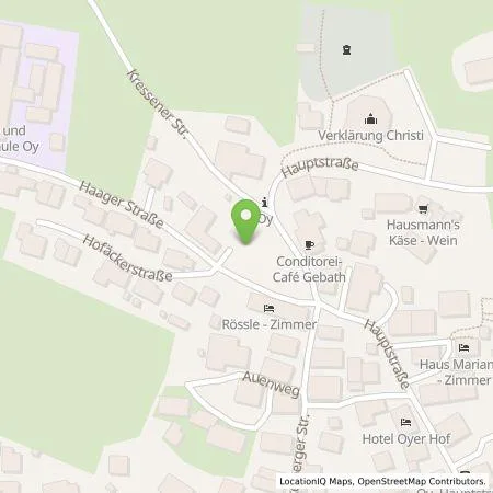 Standortübersicht der Tankstelle Allgäuer Überlandwerk GmbH in 87466 Oy-Mittelberg