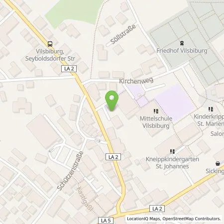 Standortübersicht der Tankstelle Stadtwerke Vilsbiburg (Eigenbetrieb) in 84137 Vilsbiburg