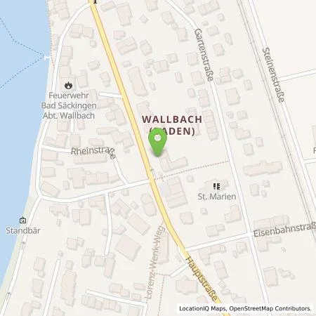 Standortübersicht der Tankstelle Stadtwerke Bad Säckingen GmbH in 79713 Bad Säckingen