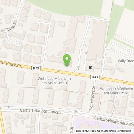 Standortübersicht der Tankstelle Stadtwerke Mühlheim am Main GmbH in 63165 Mühlheim am Main