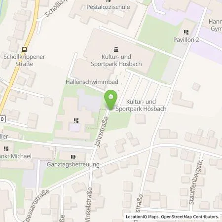 Standortübersicht der Tankstelle Elektrizitätswerk Goldbach Hösbach GmbH & Co.KG in 63768 Hösbach