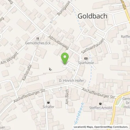 Standortübersicht der Tankstelle Elektrizitätswerk Goldbach Hösbach GmbH & Co.KG in 63773 Goldbach