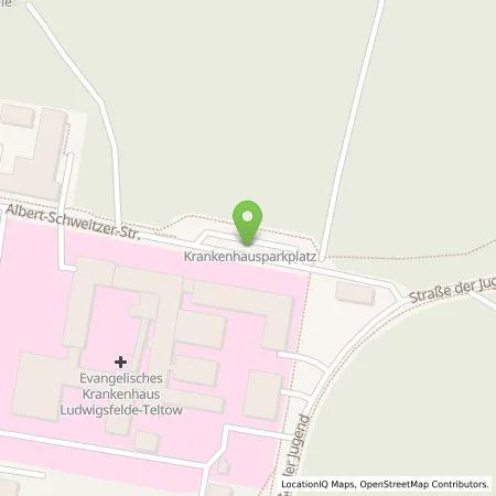 Standortübersicht der Tankstelle Stadt Ludwigsfelde in 14974 Ludwigsfelde