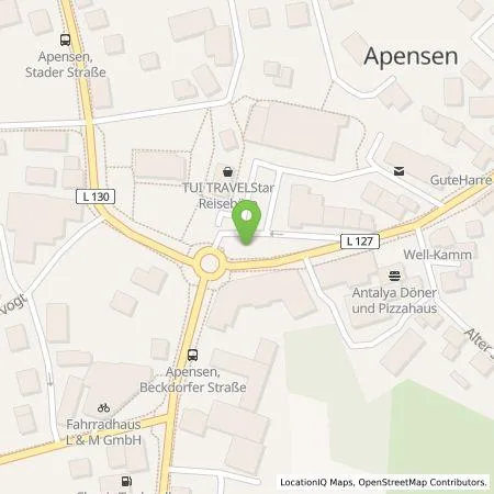 Standortübersicht der Tankstelle Stadtwerke Buxtehude GmbH in 21641 Apensen