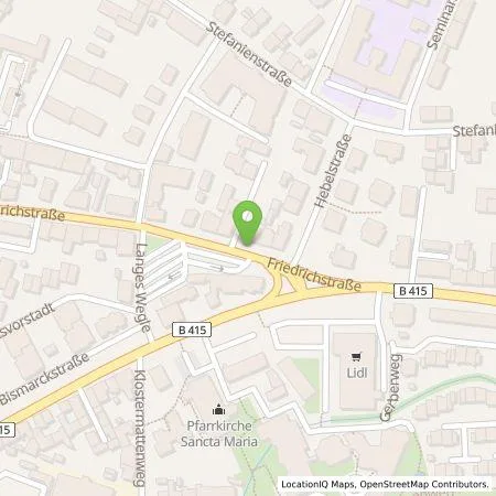 Standortübersicht der Tankstelle Elektrizitätswerk Mittelbaden AG & Co. KG in 77933 Lahr/Schwarzwald