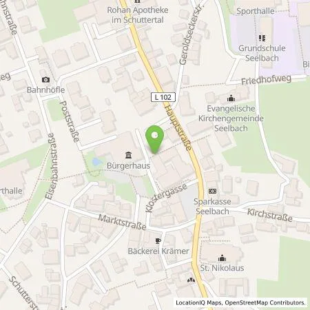 Standortübersicht der Tankstelle Elektrizitätswerk Mittelbaden AG & Co. KG in 77960 Seelbach