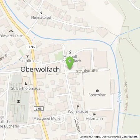 Standortübersicht der Tankstelle Elektrizitätswerk Mittelbaden AG & Co. KG in 77709 Oberwolfach