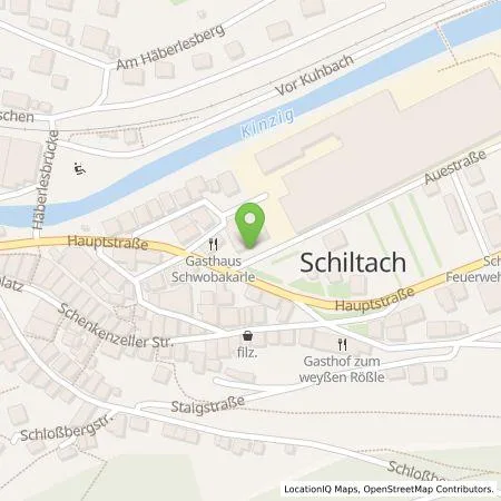 Standortübersicht der Tankstelle Elektrizitätswerk Mittelbaden AG & Co. KG in 77761 Schiltach