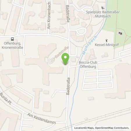 Standortübersicht der Tankstelle Elektrizitätswerk Mittelbaden AG & Co. KG in 77652 Offenburg
