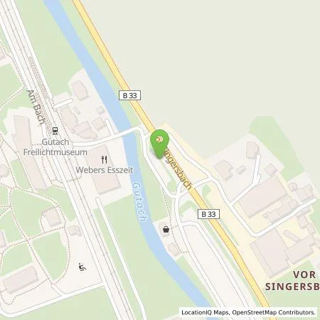 Standortübersicht der Tankstelle Elektrizitätswerk Mittelbaden AG & Co. KG in 77793 Gutach