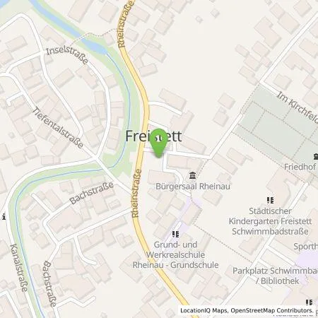 Standortübersicht der Tankstelle Elektrizitätswerk Mittelbaden AG & Co. KG in 77866 Rheinau