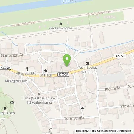 Standortübersicht der Tankstelle Elektrizitätswerk Mittelbaden AG & Co. KG in 77756 Hausach