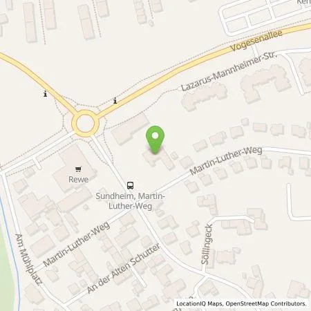 Standortübersicht der Tankstelle Elektrizitätswerk Mittelbaden AG & Co. KG in 77694 Kehl