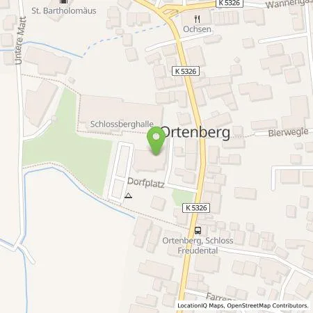 Standortübersicht der Tankstelle Elektrizitätswerk Mittelbaden AG & Co. KG in 77799 Ortenberg