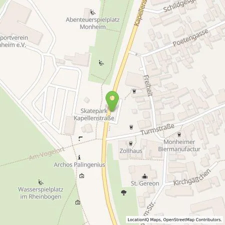 Standortübersicht der Tankstelle Monheimer Elektrizitäts- und Gasversorgung GmbH in 40789 Monheim am Rhein