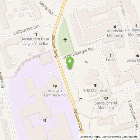 Standortübersicht der Tankstelle Monheimer Elektrizitäts- und Gasversorgung GmbH in 40789 Monheim am Rhein