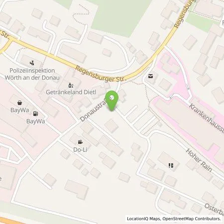 Standortübersicht der Tankstelle REWAG KG in 93086 Wörth a.d. Donau