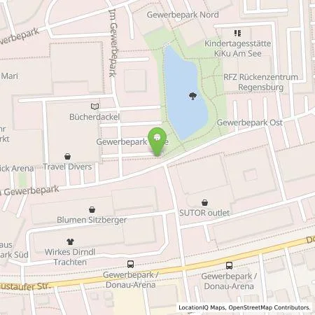 Standortübersicht der Tankstelle REWAG KG in 93059 Regensburg