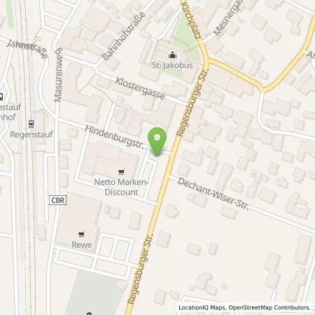 Standortübersicht der Tankstelle REWAG KG in 93128 Regenstauf