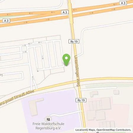 Standortübersicht der Tankstelle REWAG KG in 93053 Regensburg