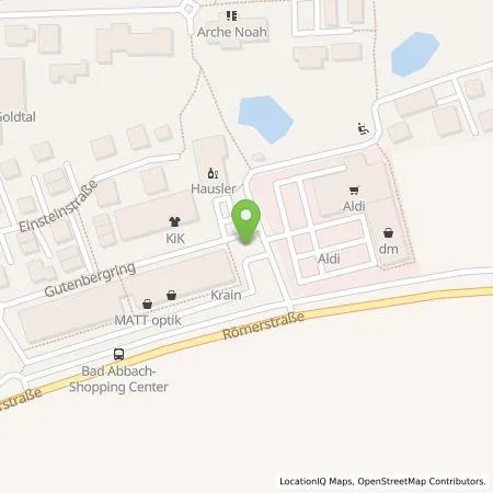 Standortübersicht der Tankstelle REWAG KG in 93077 Bad Abbach