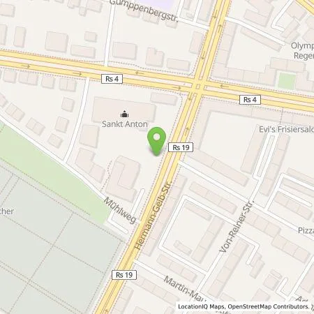 Standortübersicht der Tankstelle REWAG KG in 93053 Regensburg