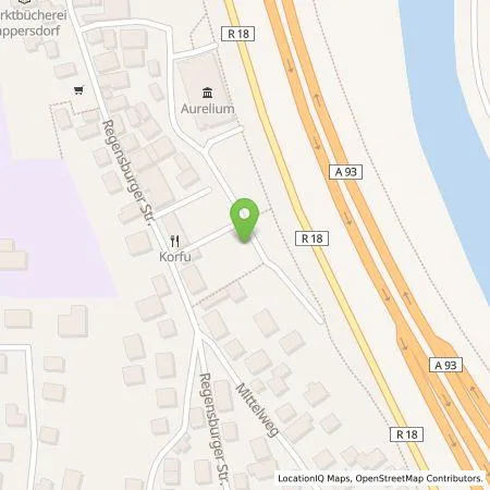 Standortübersicht der Tankstelle REWAG KG in 93138 Lappersdorf