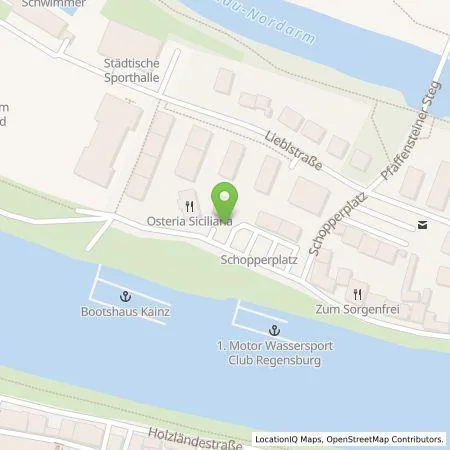 Standortübersicht der Tankstelle REWAG KG in 93059 Regensburg