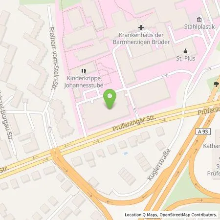 Standortübersicht der Tankstelle REWAG KG in 93049 Regensburg