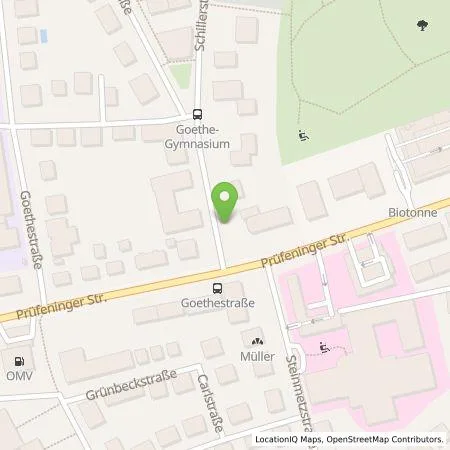 Standortübersicht der Tankstelle REWAG KG in 93049 Regensburg