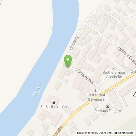 Standortübersicht der Tankstelle REWAG KG in 93197 Zeitlarn