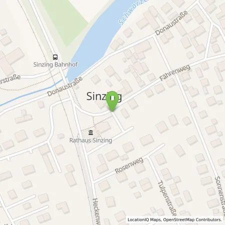 Standortübersicht der Tankstelle REWAG KG in 93161 Sinzing