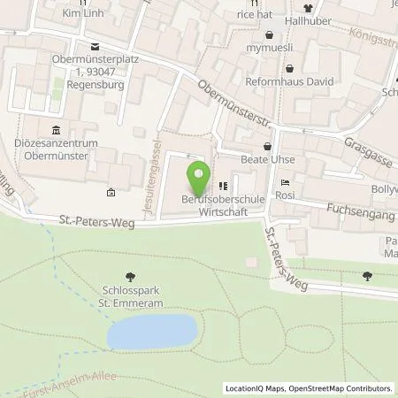 Standortübersicht der Tankstelle REWAG KG in 93047 Regensburg