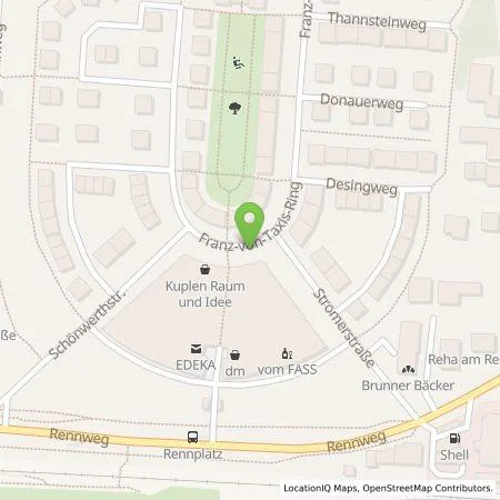 Standortübersicht der Tankstelle REWAG KG in 93049 Regensburg
