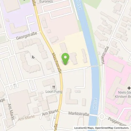 Standortübersicht der Tankstelle Stadtwerke Bramsche GmbH in 49565 Bramsche