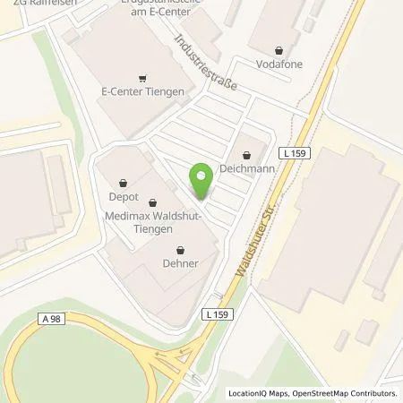 Standortübersicht der Tankstelle Stadtwerke Waldshut-Tiengen GmbH in 79761 Waldshut-Tiengen