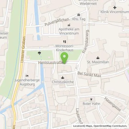 Standortübersicht der Tankstelle Stadtwerke Augsburg Energie GmbH in 86152 Augsburg