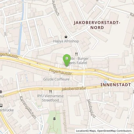 Standortübersicht der Tankstelle Stadtwerke Augsburg Energie GmbH in 86152 Augsburg