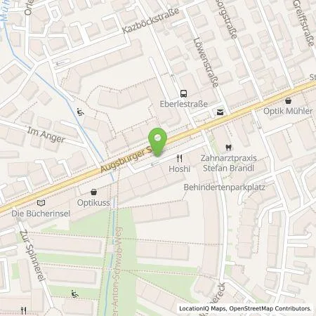 Standortübersicht der Tankstelle Stadtwerke Augsburg Energie GmbH in 86157 Augsburg